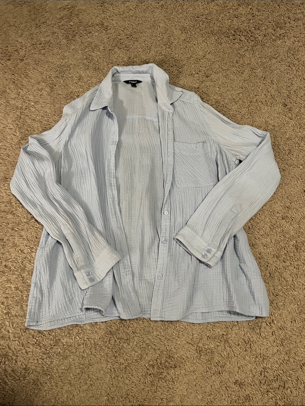 Express Pale Blue Lightweight Shirt